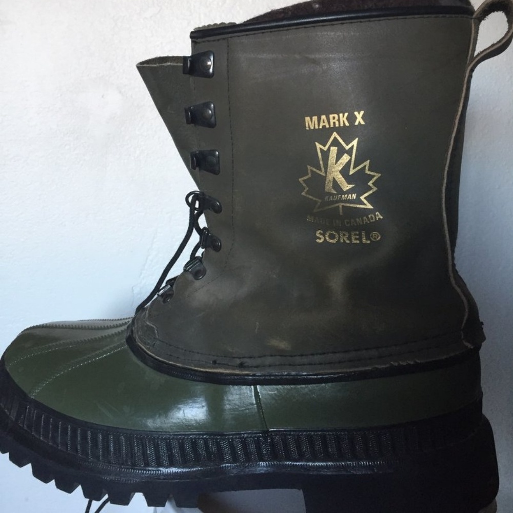 Mens Sorel Mark X wool lined snow winter boots 10
